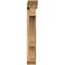 Ekena Millwork Balboa Traditional Smooth Bracket w/ Offset Brace, Western Red Cedar, 5 1/2"W x 26"D x 38"H BKT0604X26X38BOA01SWR - alternate 3